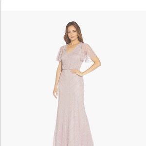 Adrianna Papell Beaded Blousen Gown